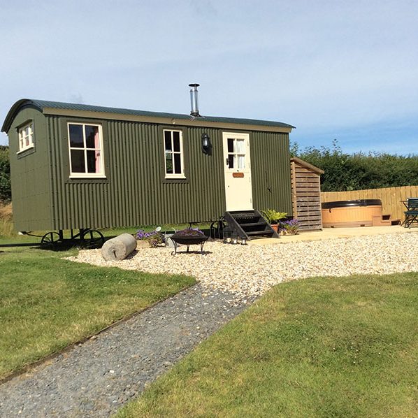 Shepherd hut holidays Devon